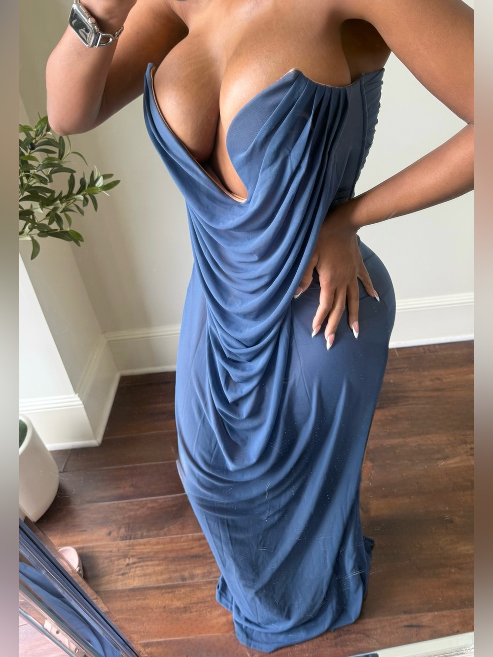 Jluxlabel Siren Plunge Maxi Dress